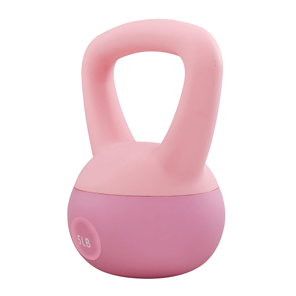 Vinyl Kettlebell with Shock Proof Base and Color Coded Design