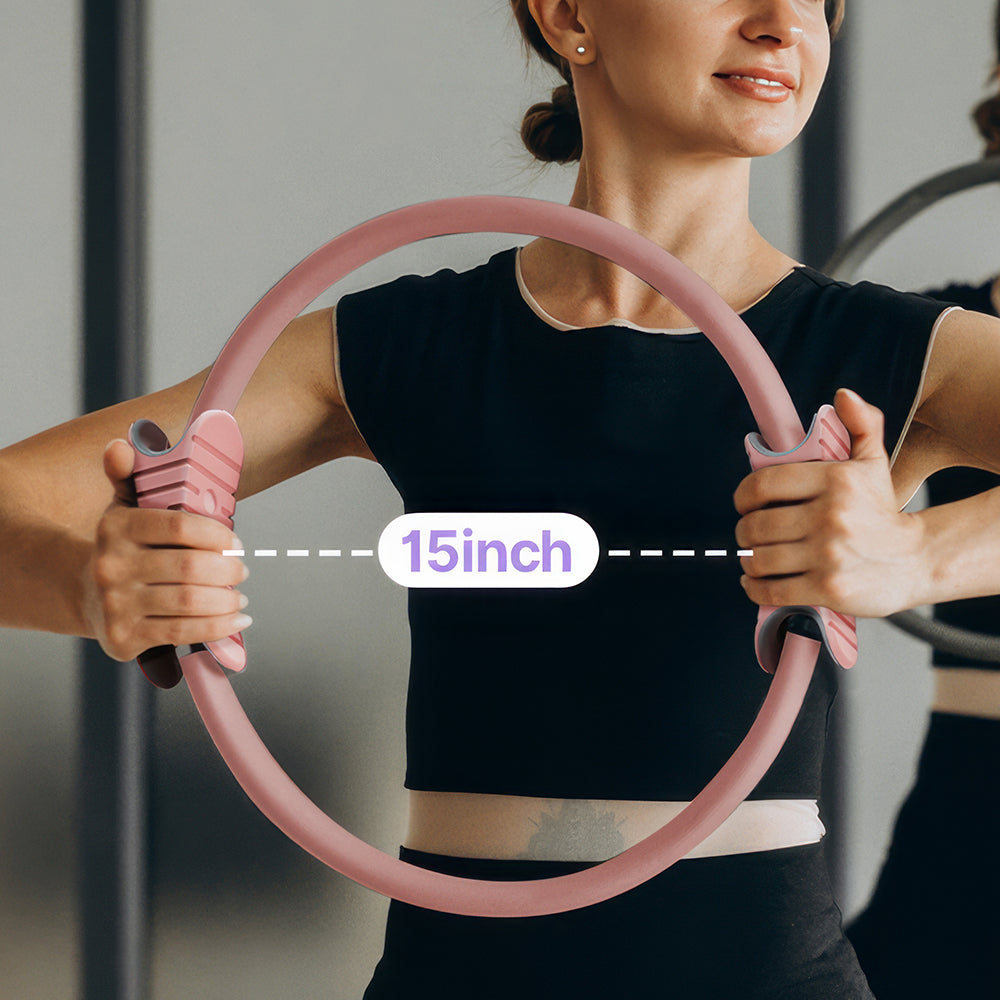 15 Inch Pilates Ring for Women Core Thigh and Arm Workouts