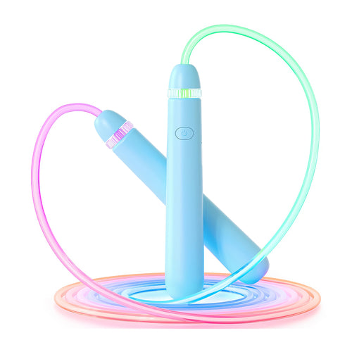 LED Light Up Jump Rope Adjustable Rechargeable for Fitness and Workout