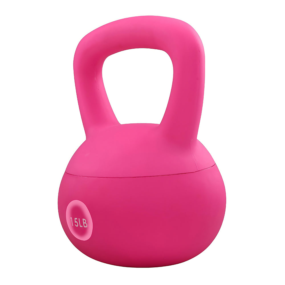 Vinyl Kettlebell with Shock Proof Base and Color Coded Design