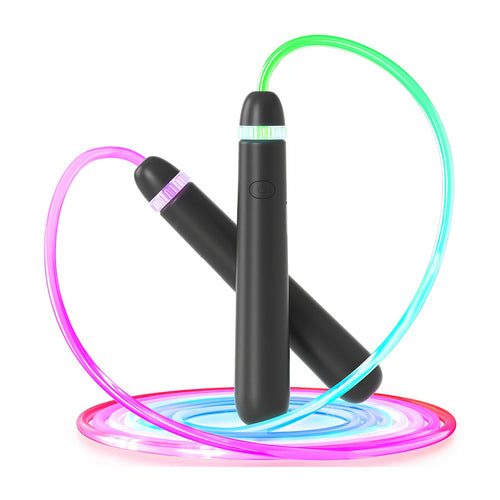 LED Light Up Jump Rope Adjustable Rechargeable for Fitness and Workout