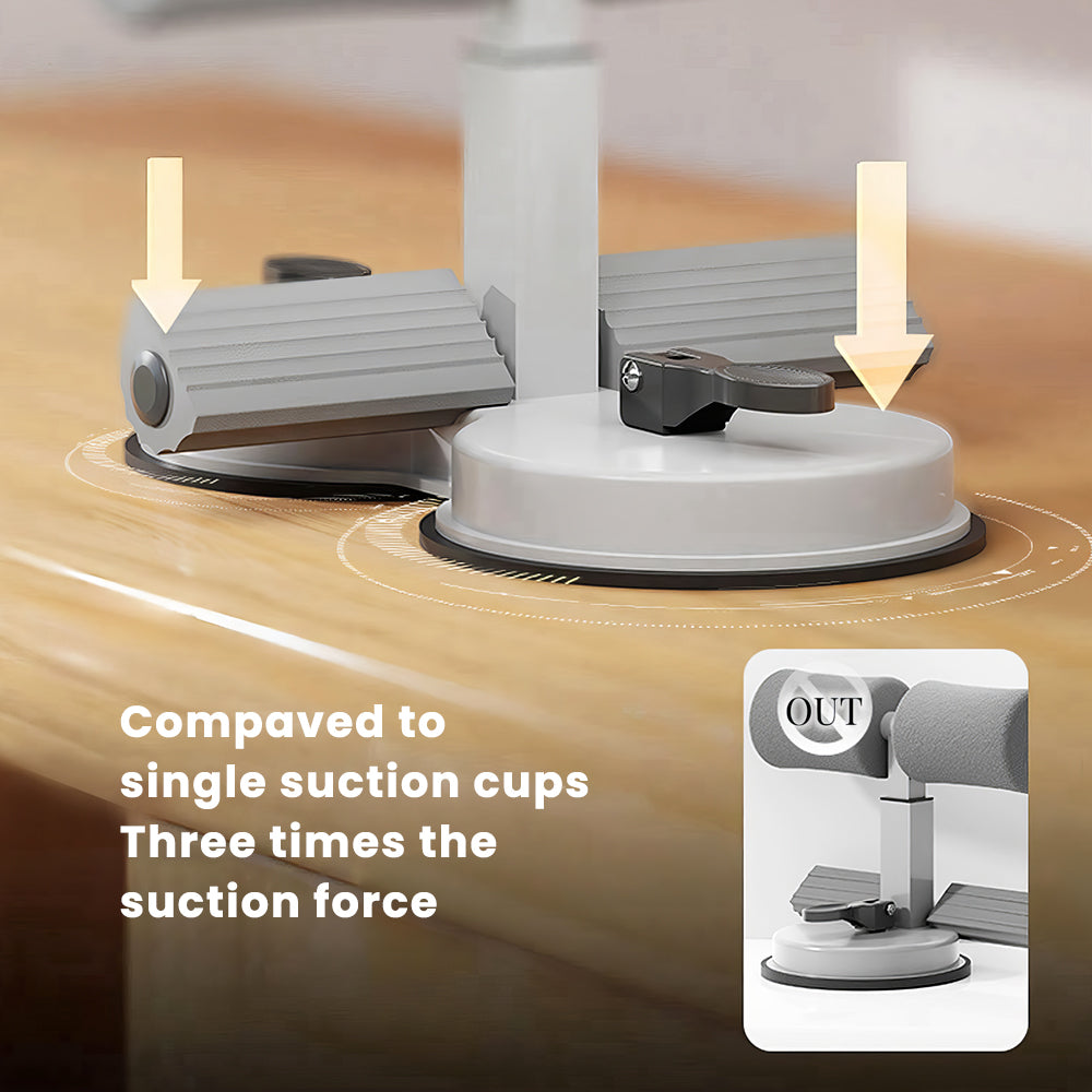 Sit Up Bar with Suction Cups and Pull Rope for Home Workouts