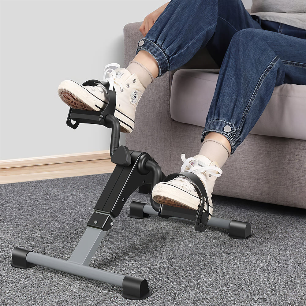 Folding Pedal Exerciser Mini Under Desk Bike with LCD Display