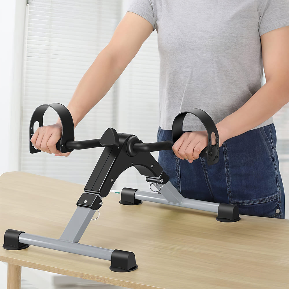 Folding Pedal Exerciser Mini Under Desk Bike with LCD Display
